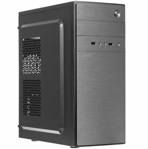 Корпус для компьютера, пк, DEXP DC-302G серый, Mid-Tower, Micro-ATX, Standard-ATX, USB 2.0 Type-A