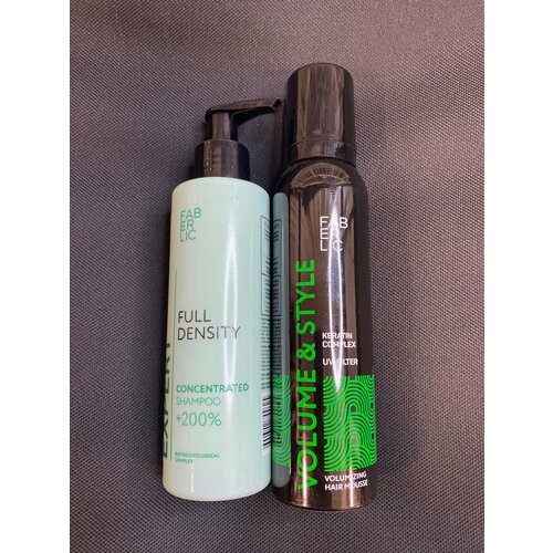 Faberlic набор концентрированный шампунь и мусс для укладки волос 699₽