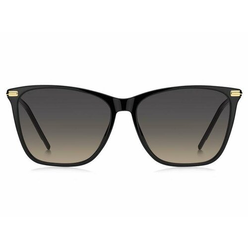 Солнцезащитные очки BOSS Boss BOSS 1661/S 2M2 PR 58 BOSS 1661/S 2M2 PR, черный солнцезащитные очки hugo кошачий глаз оправа пластик для мужчин черный