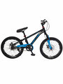 Горный детский велосипед Team Klasse F-2-B, черный, синий, диаметр колес 20 дюймов