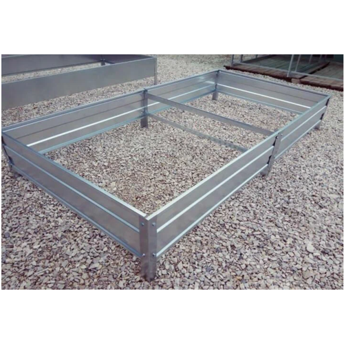 «Усиленная металлическая грядка» 0,8х3 метр. цинк высота 20см (метровые секции)