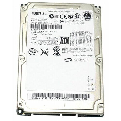 Жесткий диск Fujitsu CA06672-B24500C1 100Gb 5400 SATA 2,5" HDD