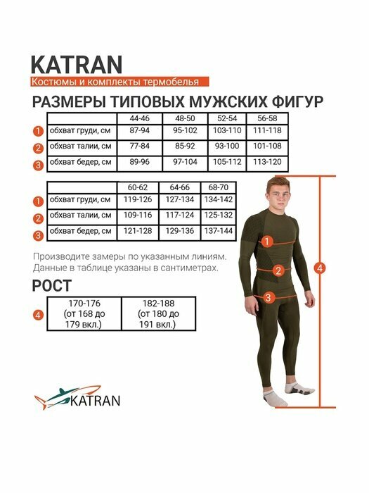 Костюм мужской противоэнцефалитный антимоскитный против клещей KATRAN Протект (Палатка, хаки), Размер: 60-62 Рост: 182-188