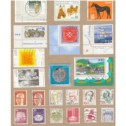 Набор почтовых марок Германии №34, 22 шт, гашёные набор почтовых марок сша 4 52 шт гашёные