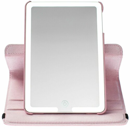 Зеркало косметическое - планшет CleverCare с LED подсветкой, цвет розовый зеркало косметическое clevercare sm145d w white