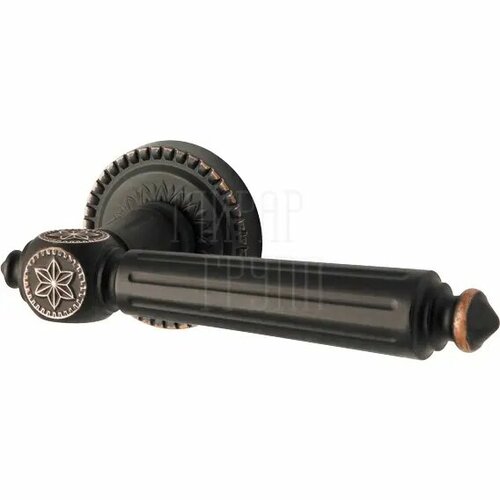 Дверная ручка Armadillo на круглой розетке Matador CL4 темная медь