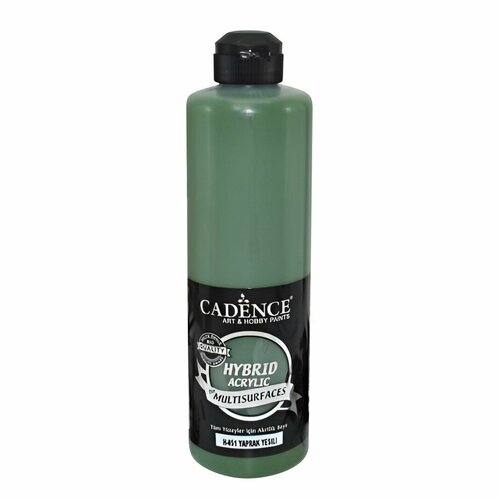 Акриловая краска Cadence Hybrid Acrylic Paint, 500 ml. Leaf Green H-051 seresstore artdeco acrylic wood paint 500 ml pistachio green