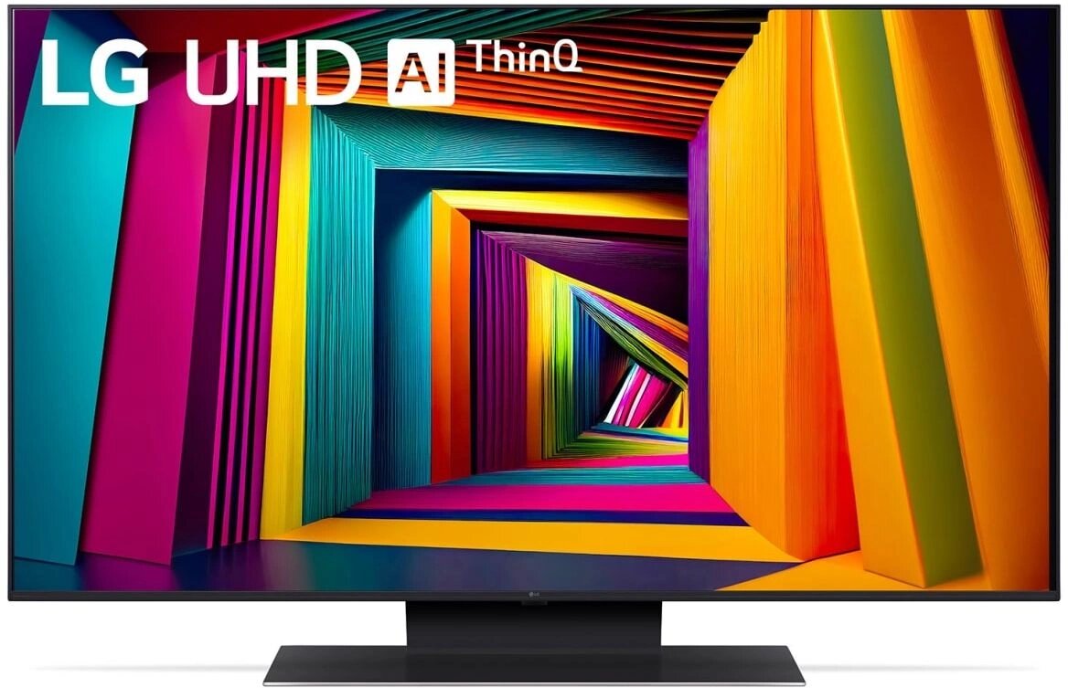 Телевизор LED LG 43" 43UT91006LA. ARUB черный 4K Ultra HD 60Hz DVB-T DVB-T2 DVB-C DVB-S DVB-S2 USB WiFi Smart TV