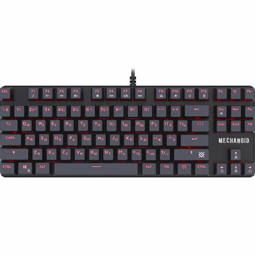 Клавиатура игровая Defender Mechanoid GK-581 RU черный87кн SNK коричневая 266900₽