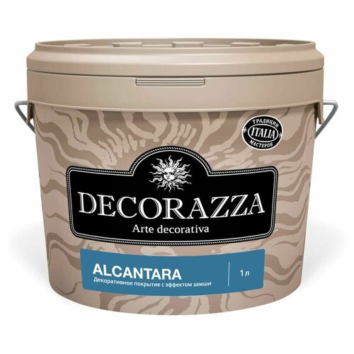 Decorazza Alcantara декоративная краска с эффектом замши 1 кг декоративная металлизированная краска decorazza effetto metallico em103 bianco 0 3 кг