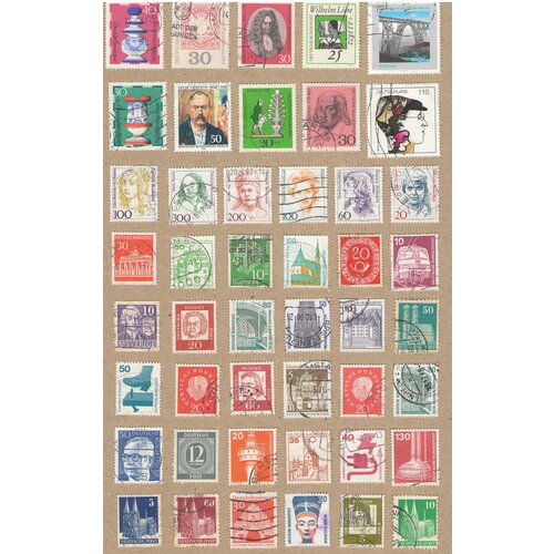 Набор почтовых марок Германии №46, 46 шт, гашёные набор марок монголии 1932 года монгольская революция чистые гашеные редкие набор 7 марок