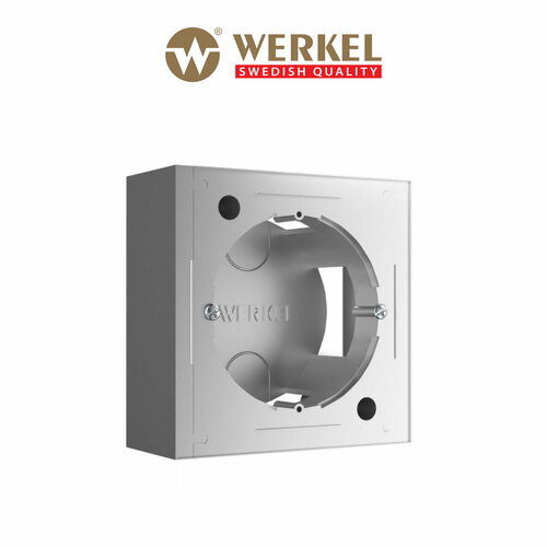 Коробка для накладного монтажа Werkel W8000006 серебряный IP20