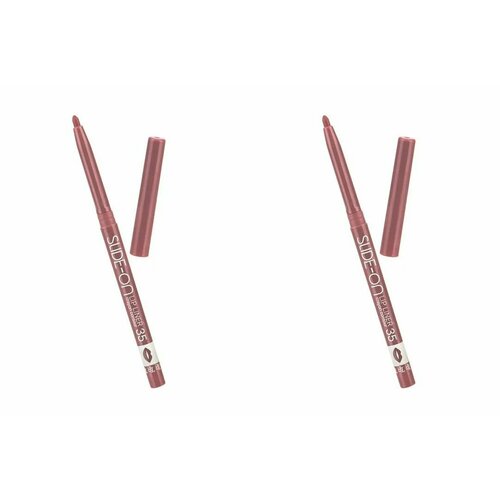 TF cosmetics Карандаш для губ Slide-On Lip Liner, тон 35 Пыльно-розовый, 7 г, 2 шт. карандаш для губ slide on eye liner тон 35 пыльно розовый cu 17