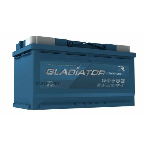 GLADIATOR GDY9200 Аккумуятор GLADIATOR dynamic 92 Ah, 820 A, 353x175x190 обр.