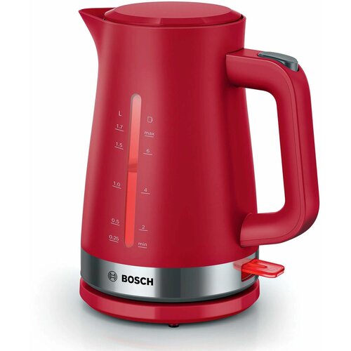 Чайник электрический Bosch TWK4M224 1.7л. красный чайник bosch twk3a011 1 7l