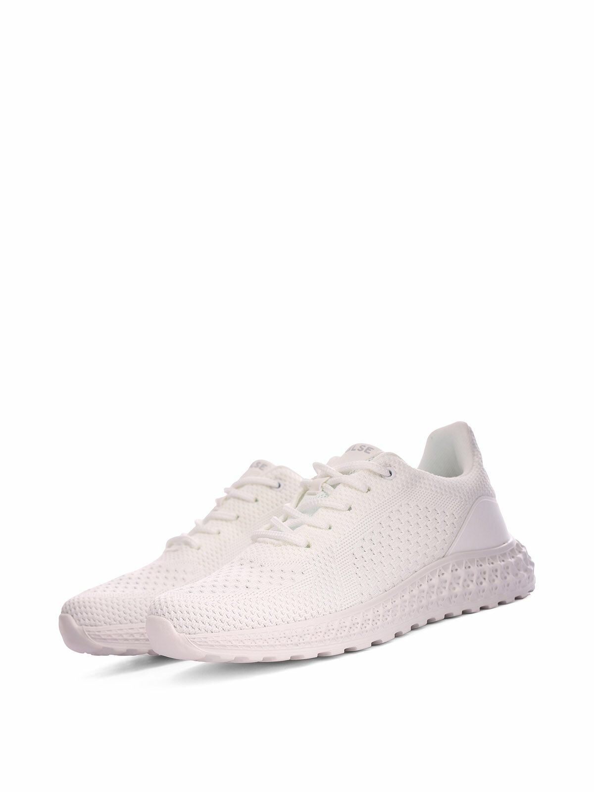 фото Белые женские текстильные кроссовки на шнуровке Pulse 81-41WA-010TT