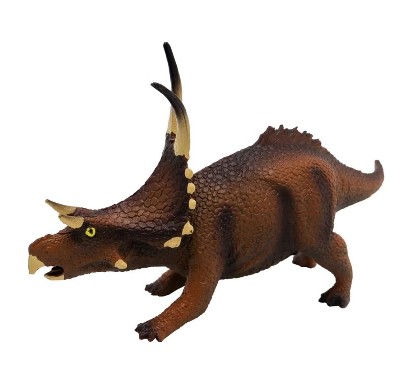 Фигурка динозавра Funky Toys Трицератопс, коричневый, 1/288 FT2204093