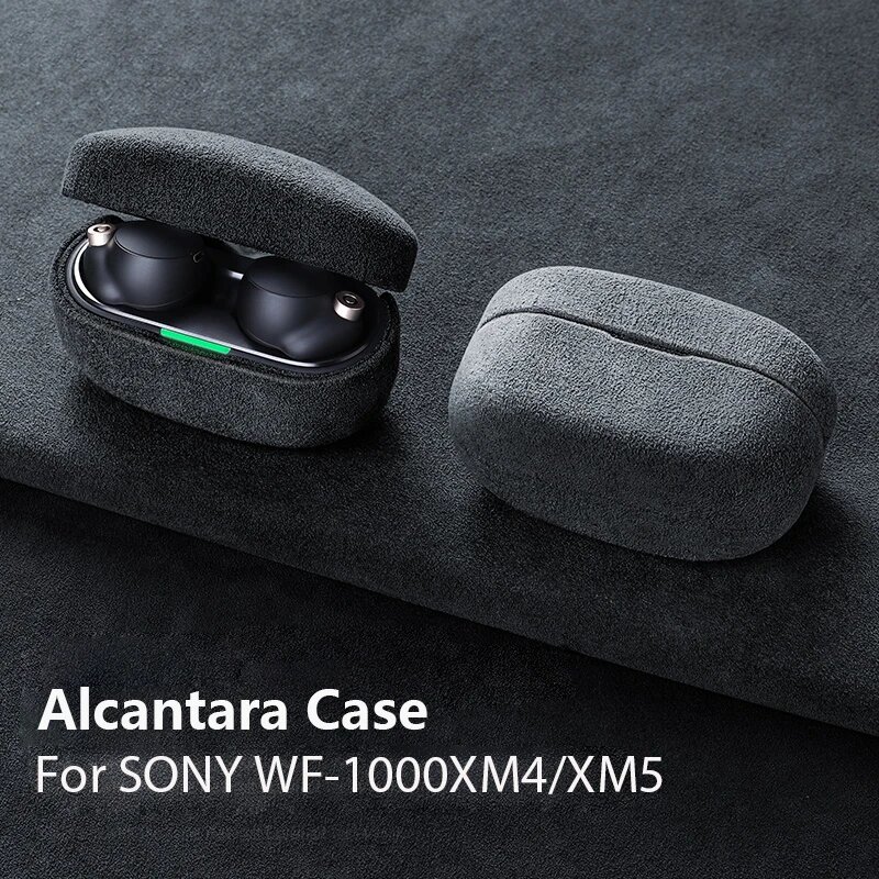 Чехол для наушников SONY WF-1000XM4, цвет в ассортименте, Dark Grey, For SONY WF-1000XM5 — фото 1