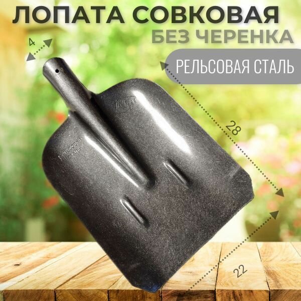 Лопата совковая без черенка