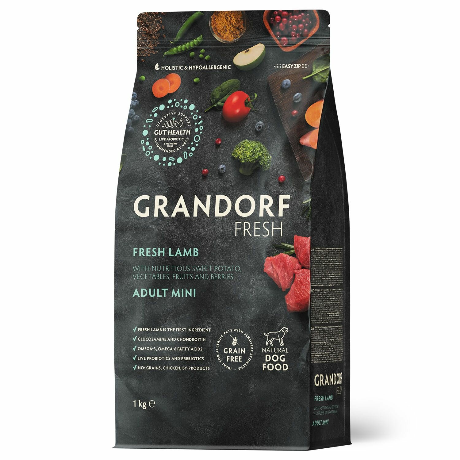 GRANDORF Fresh Dog Adult MINI Lamb&Sweet Potato (Свежее мясо ягненка с бататом для собак мелких пород) 1 кг