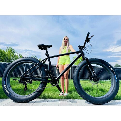 Велосипед фэтбайк Fatbike Time Try TT2228s 26 Алюминиевая рама 195 Гидравлический Тормоз черный 36900₽