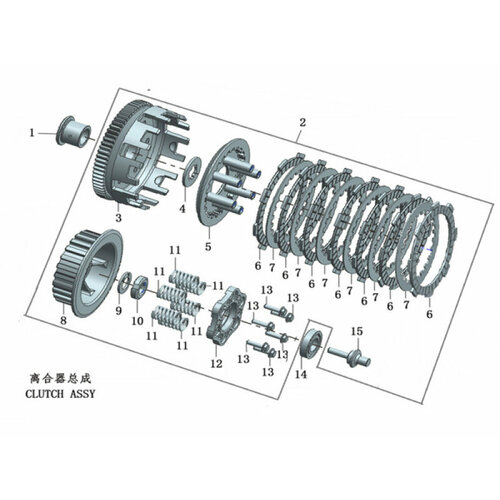 PitBikeClub Корзина сцепления ZS172FMM-7 CB250RL 2483₽