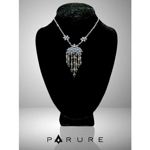 Колье PARURE, искусственный камень, синий