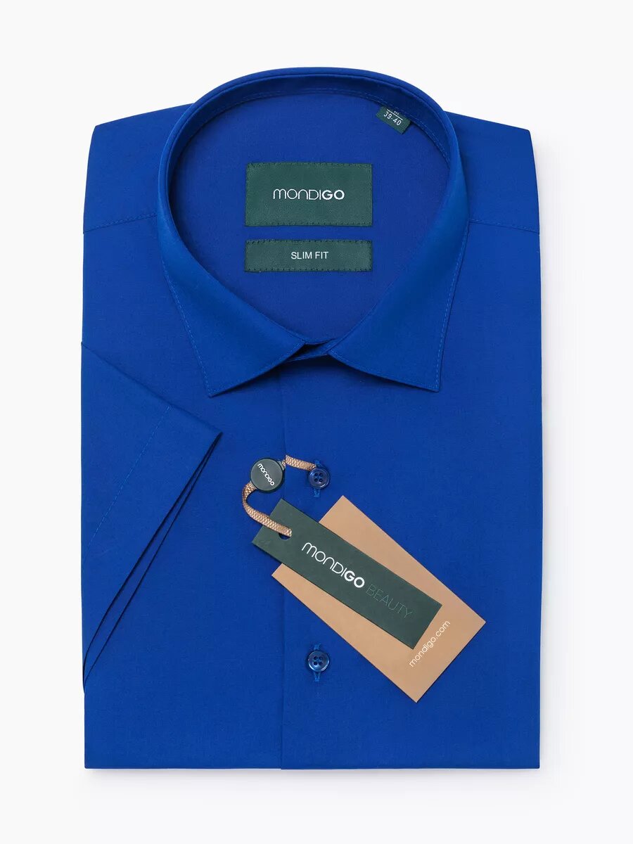 Рубашка приталенная SLIM FIT с коротким рукавом