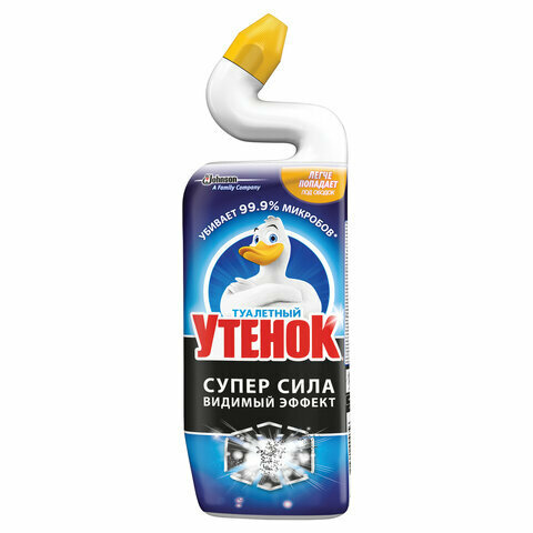 Средство для уборки туалета 500 мл туалетный утенок Супер Сила 
