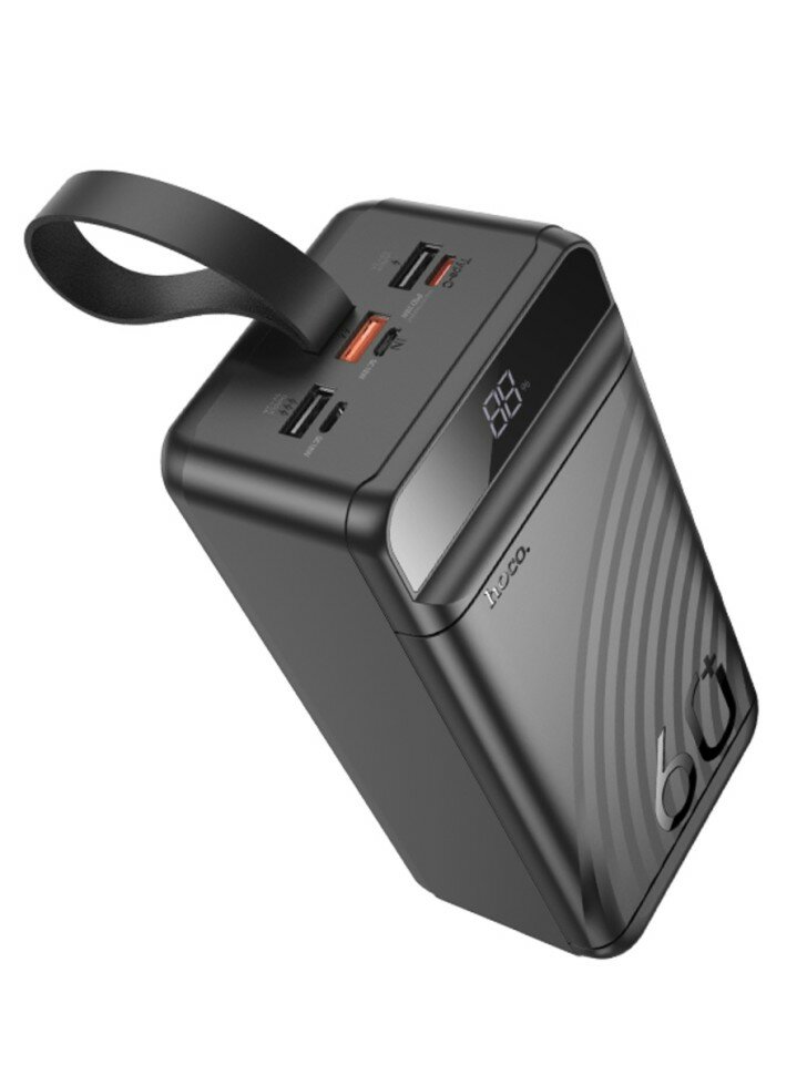 Аккумулятор Hoco J123C Element 22.5W 60000mAh черный — фото 1