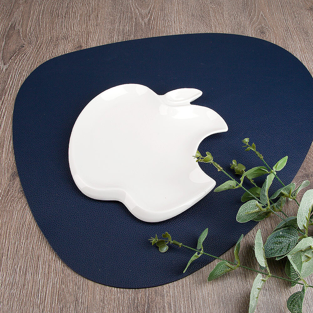 Набор фарфоровых блюд для сервировки 4 шт Маршмеллоу, 20х18х2см, Nouvelle, яблоко — фото 1