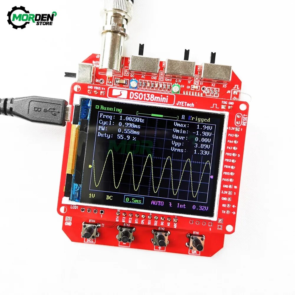 Портативный цифровой осциллограф Aideepen Cortex-M3 12-бит, Only Board