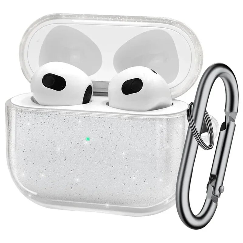 Блестящий чехол для AirPods Pro 2 newteneight, Glitter, For Airpods 4 2024