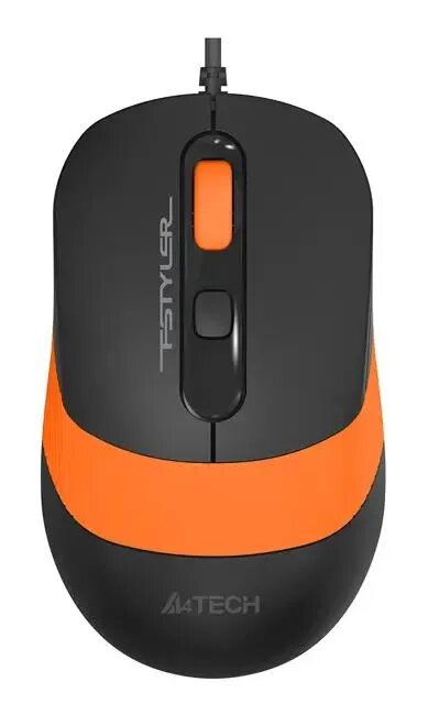 Клавиатура и мышь A4Tech черно-оранжевые, USB - фото №9