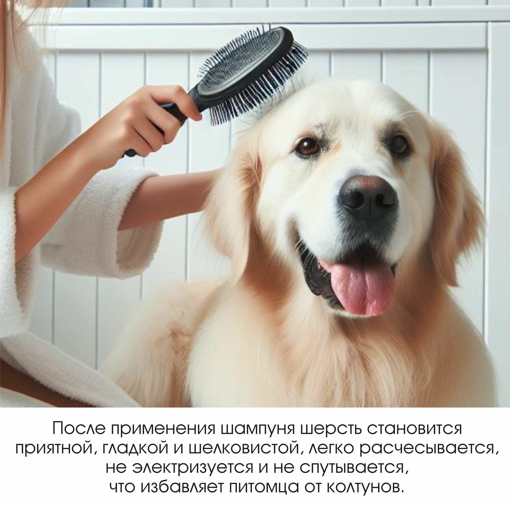 Шампунь антибактериальный с молочной кислотой Зеленый день для собак и кошек, 400 мл — фото 1
