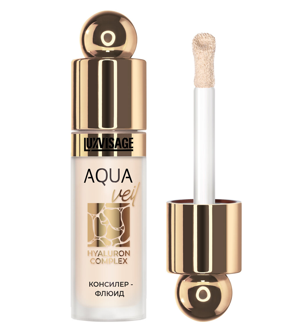 Консилер для лица флюид LUXVISAGE AQUA veil HYALURON COMPLEX тон 104 Beige