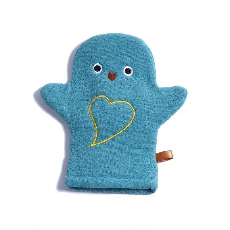 Детские банные перчатки MOONBIFFY мультфильм, blue penguin