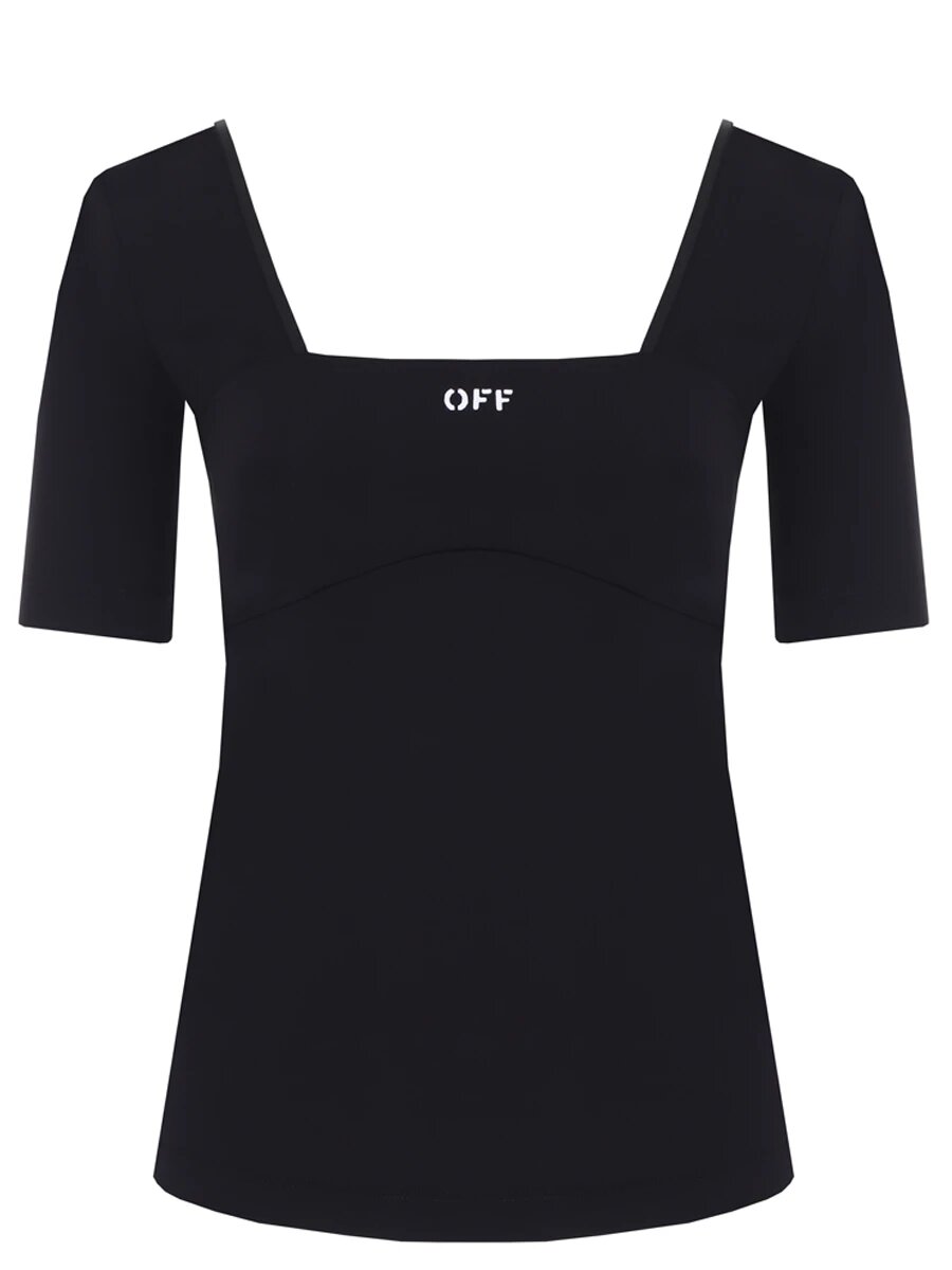 Футболка спортивная Off-White, размер 38, черный