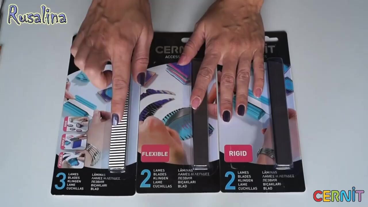 Лезвия для пластики жесткие, набор 2 шт, 14 см, металлические, Cernit — фото 1