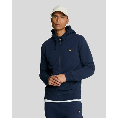 фото Толстовка lyle & scott zip through hoodie, размер l, , navy