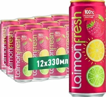 Лаймон Фрэш 0,33л.*12шт. Ягоды Laimon Fresh Berry