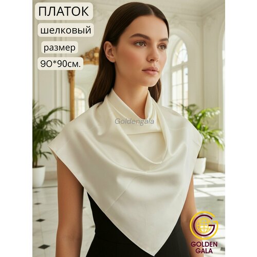 фото Платок golden gala базовая коллекция для женщин, молочный