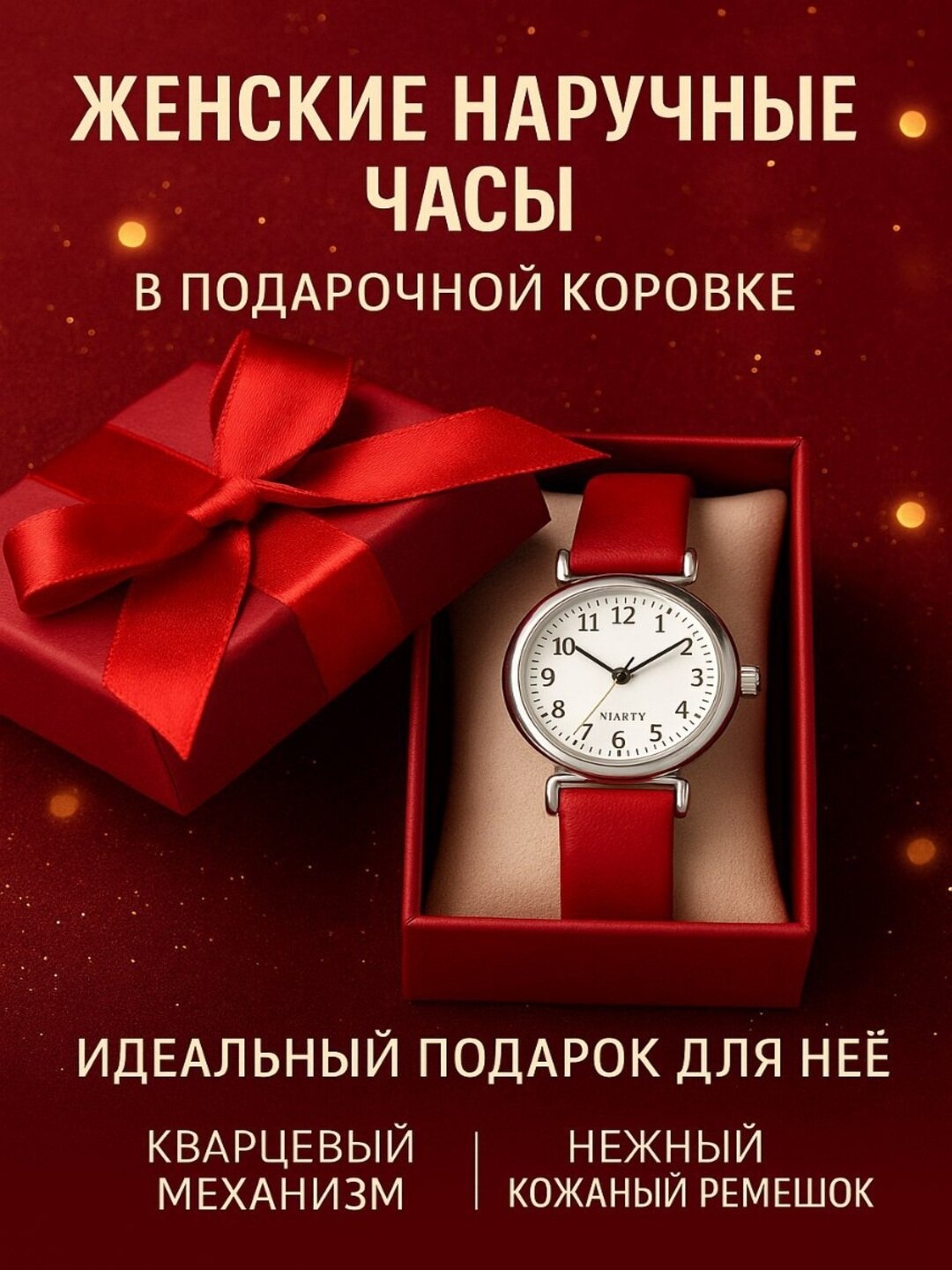 Наручные часы, красный