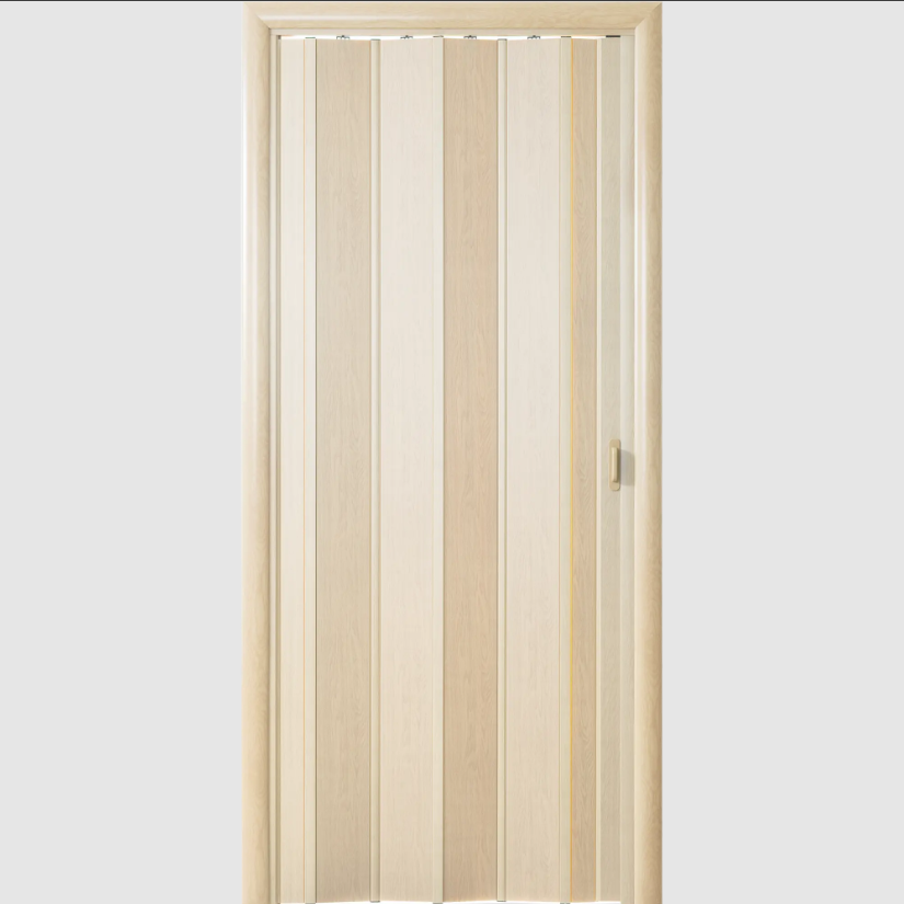 Межкомнатная раздвижная дверь гармошка RSP цвет Дуб Беленый