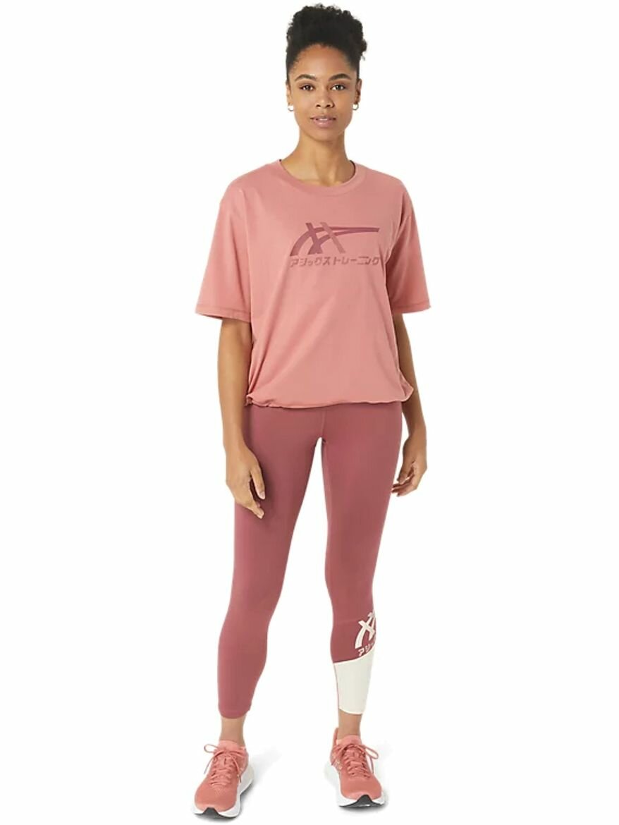 Тайтсы ASICS TIGER 7/8 TIGHT, размер M, розовый — фото 1