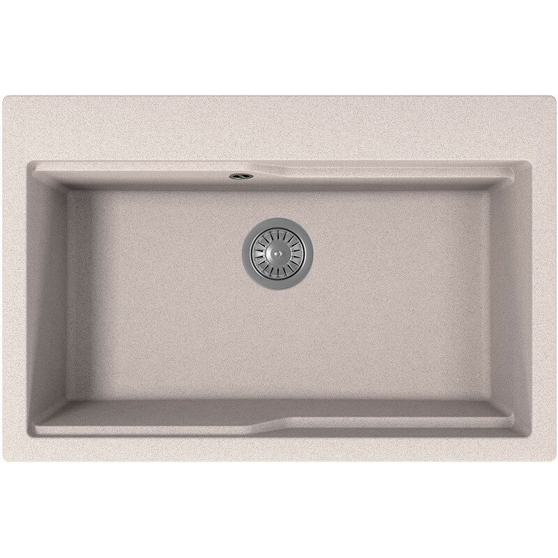 Кухонная мойка Florentina Ромия-770 20.495. E0770.107 Песочная искусственный камень (литьевой мрамор) встраиваемый