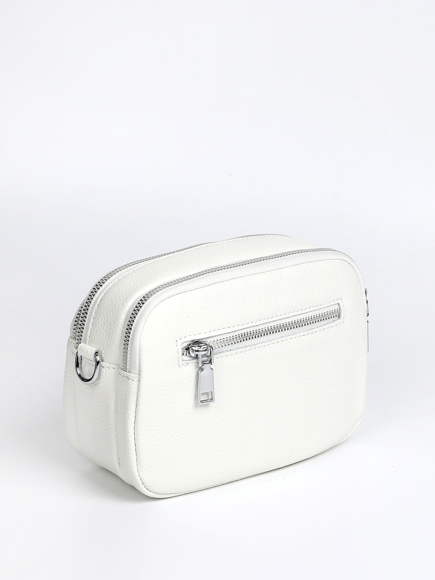 Сумка кросс-боди TERVOLINA, фактура зернистая, белый — фото 1