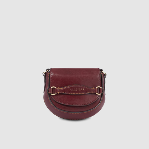 фото Сумка кросс-боди the bridge, фактура гладкая, красный