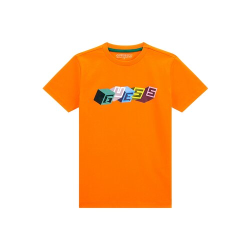 Футболка GUESS, размер 14 лет, оранжевый футболка guess размер 14 лет бежевый
