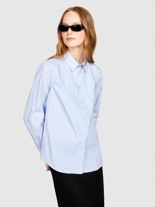 Рубашка  Sisley, размер M, голубой